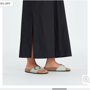 Birkenstock Madrid Big Buckle Sandals in High-Shine Surf Green size 38